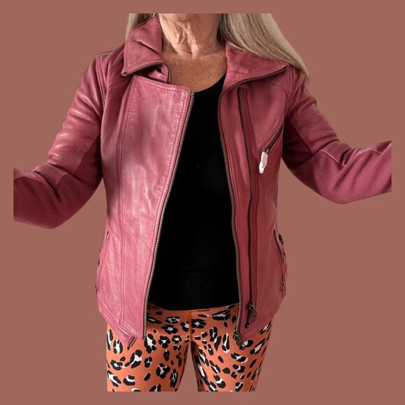 Free People We The Free Cora Leather Jacket/XS - Picture 2 of 3